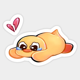 Baby Chick Crying Sticker